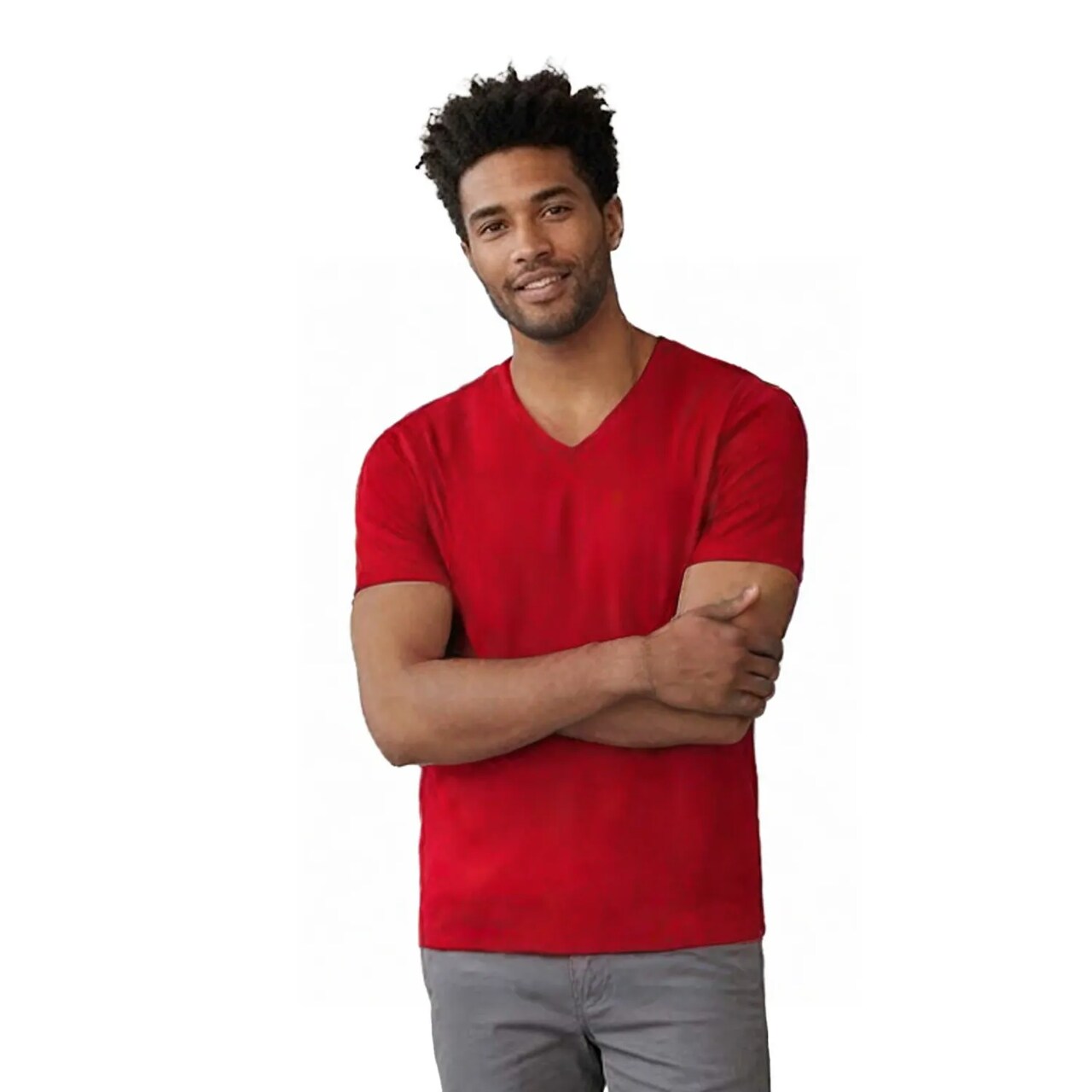 BELLA + CANVAS Unisex Jersey V-Neck Tee Lightweight Airlume Cotton Retail Fit Everyday Casual Shirt